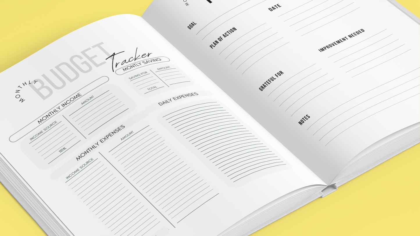 Plan & Progress- Undated Annual Planner