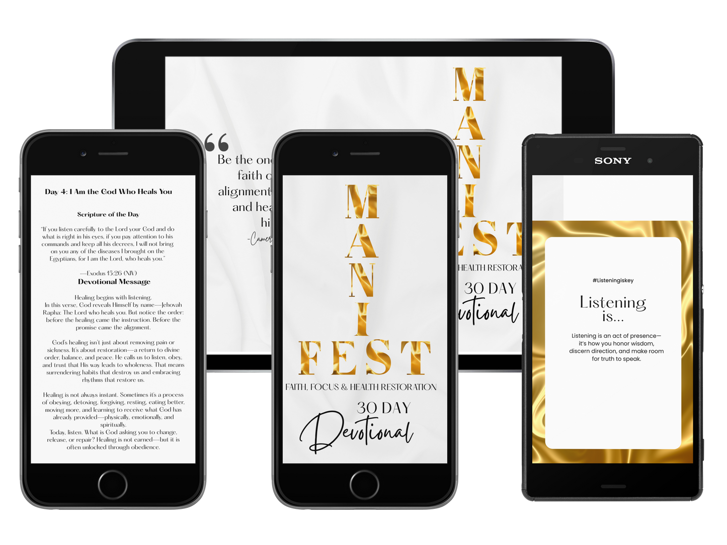 Manifest Faith, Focus and Health Restoration 30 Day Devotional